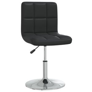 vidaXL Scaun de bar, negru, piele ecologică