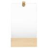 vidaXL Oglindă de perete, 23x39,5 cm, lemn masiv de pin