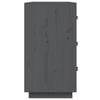 vidaXL Dulap, gri, 80x40x75 cm, lemn masiv de pin