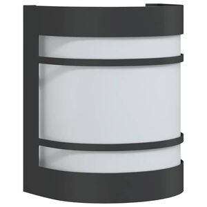 vidaXL Lampă exterioară de perete, negru, oțel inoxidabil