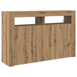 vidaXL Bufet Stejar Artizanal 116 x 30 x 75 cm Lemn prelucrat