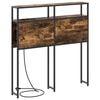 vidaXL Tăblie de depozitare cu raft Stejar afumat 75 cm Lemn compozit