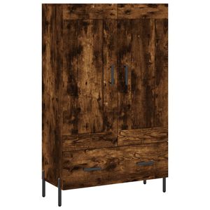 vidaXL Dulap &icirc;nalt, stejar afumat, 69,5x31x115 cm, lemn prelucrat
