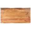 vidaXL Măsuță cafea, muchii naturale, 115x60x40 cm, lemn masiv acacia