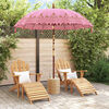 vidaXL Parasol Balinez Roz 215 x 215 x 260 cm