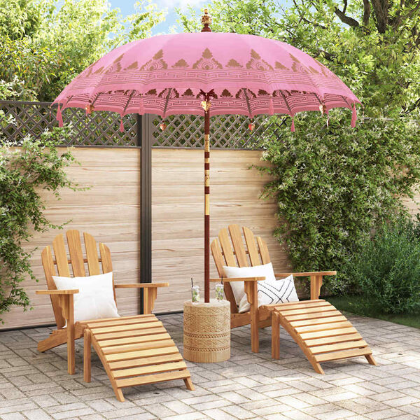 vidaXL Parasol Balinez Roz 215 x 215 x 260 cm