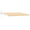 vidaXL Cort electric retractabil Galben și alb 4 &times; 3 m