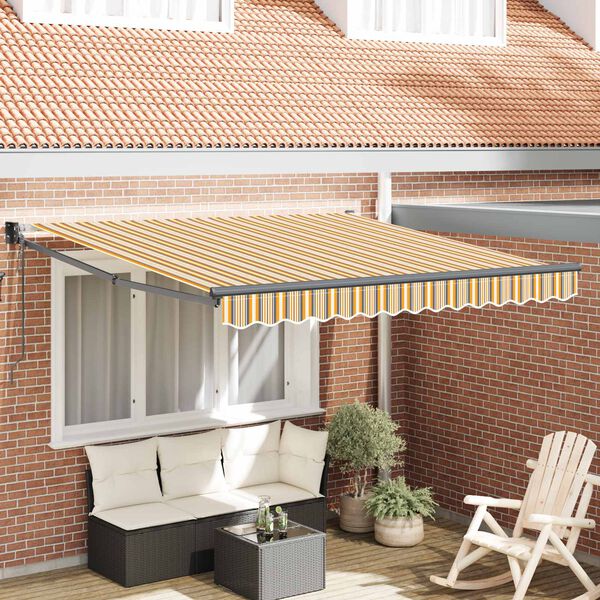 vidaXL Cortina Retractabilă Multicolour 350 x 250 cm