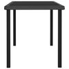 vidaXL Set de mobilier de exterior, 7 piese, negru, poliratan