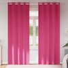 vidaXL Perdele Opaque cu Inel 2 pcs Roz Aprins 225 x 140 cm Poliester