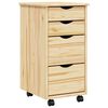 vidaXL Sertar Mobil cu Birou MOSS 34 x 39 x 65,5 cm Lemn masiv de pin