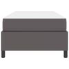 vidaXL Cadru de pat cu saltea Gri 90 x 200 cm țesătură