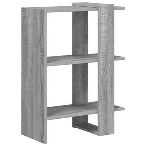 vidaXL Raft pentru cărți 2 niveluri 52 x 25 x 71,5 cm Lemn prelucrat
