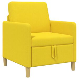 vidaXL Sofa cu Spațiu de Depozitare Galben Deschis 72 x 78 x 87 cm
