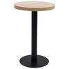 vidaXL Masă de bistro, maro deschis, 50 cm, MDF