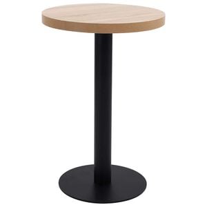 vidaXL Masă de bistro, maro deschis, 50 cm, MDF