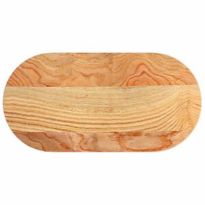 vidaXL Blat de masă maro deschis 80x40x2 cm lemn masiv de stejar oval