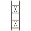 vidaXL Raft pentru cărți Stejar Sonoma 40 x 30 x 146 cm Lemn compozit