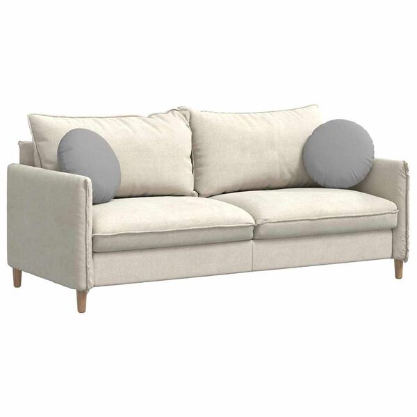 vidaXL Perne de Șezut 2 pcs Gri nori Ø40 x 13 cm țesătură