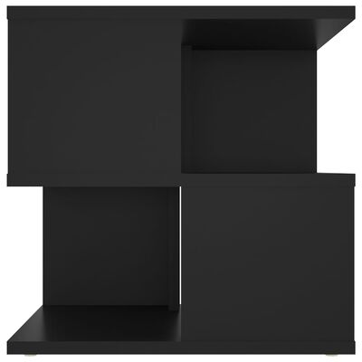 vidaXL Masă laterală, negru, 40x40x40 cm, PAL