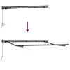 vidaXL Cortina Retractabilă Manual Galben 250 x 200 cm țesătură