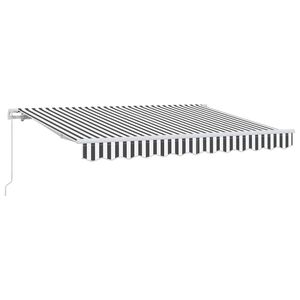 vidaXL Cortina Retractabilă Manual Antracit 250 x 200 cm țesătură