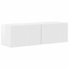 vidaXL Set Dulap pentru Televizor Montat pe Perete 4 pcs Alb lucios