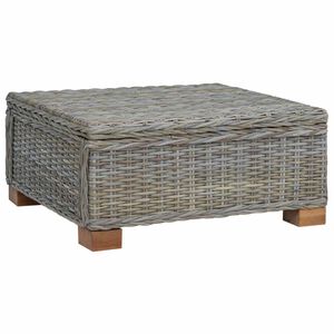 vidaXL Masă de cafea GENDT Ratan Natural Gri Kubu 67 x 60 x 30 cm