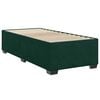 vidaXL Pat box spring cu saltea, verde &icirc;nchis, 100x200 cm, catifea
