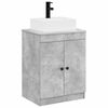 vidaXL Set de mobilier pentru baie Gri Beton Lemn prelucrat