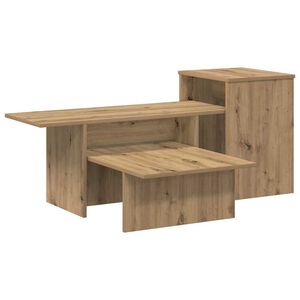 vidaXL Masă de consolă Stejar Artizanal 91,5 x 35 x 38,5 cm
