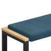 vidaXL Perna pentru bancă Catifea albastru Ad&acirc;ncime 35 cm