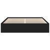 vidaXL Cadru pat, negru, 180x200 cm, Super King Size