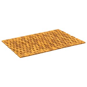 vidaXL Covorașe de baie natural 65 x 100 cm Lemn Solid de Acacia