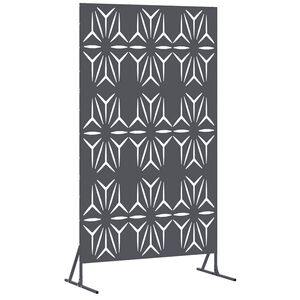 vidaXL Ecran de intimitate 100 x 50 x 180 cm Oțel Antracit