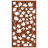vidaXL Decor de perete 105x55 cm design frunze arțar oțel Corten