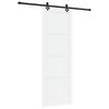 vidaXL Ușă glisantă Alb și negru 83 x 232 cm Lemn masiv de pin