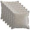 vidaXL Husă pentru pernă 6 buc. HOUTEN Gri deschis 50 x 50 cm