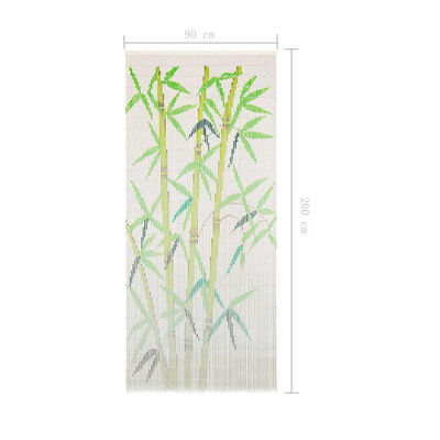 vidaXL Perdea de ușă pentru insecte, 90 x 200 cm, bambus