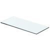 vidaXL Raft din sticlă transparentă, 40 x 12 cm