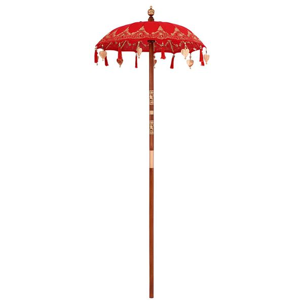 vidaXL Parasol Balinez Roșu 95 x 95 x 260 cm