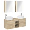 vidaXL Set de mobilier pentru baie 5 buc. Stejar Sonoma