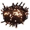 vidaXL Instalație cu 150 LED-uri, alb cald, 15 m, PVC