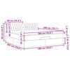 vidaXL Cadru de pat otoman cu saltea crem 180x200cm stofa
