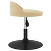 vidaXL Scaune de bucătărie pivotante, 2 buc., crem, catifea