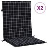 vidaXL Perne de spate 2 buc. Material Oxford Negru și Alb