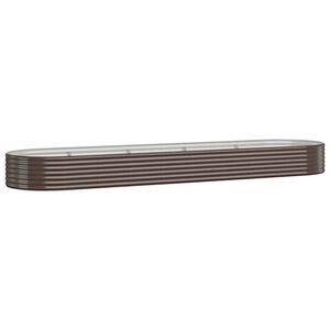 vidaXL Strat &icirc;nălțat grădină 396x100x36 cm oțel galvanizat