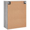 vidaXL Dulap montat pe perete, gri sonoma, 69,5x34x90 cm