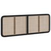 vidaXL Tăblie cap cu headboard Negru 160 x 55 x 3 cm Ratan