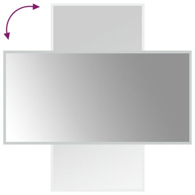 vidaXL Oglinda de baie cu LED, 50x100 cm